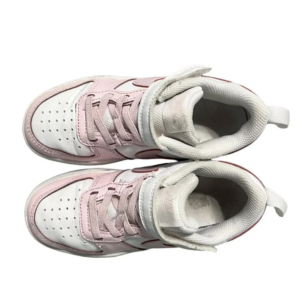 Nike Sz 12 Pink Court Borough Low 2 Sneakers